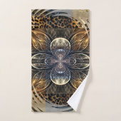 Abstracte Afrikaanse Wilde Bloem Bad Handdoek (Handdoek)
