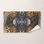 Abstracte Afrikaanse Wilde Bloem Bad Handdoek (Handdoek)