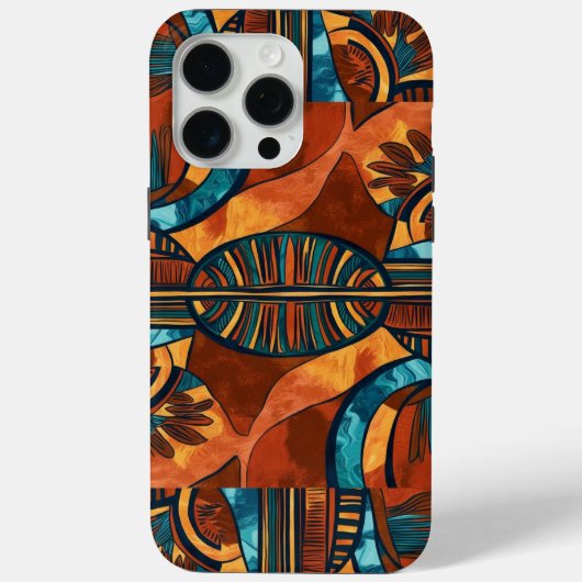 Abstracte Afrocentrische Patronen iPhone / iPad ca Case-Mate iPhone Case (Achterkant)