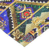 Abstracte afrocentrische symbolen korte tafelloper (Hoek)