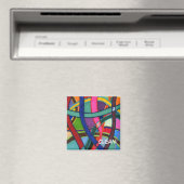 abstracte afwasmachine: Magnet "Tangled Weave" (Insitu (Vaatwasser))