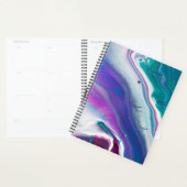 Abstracte agaat-aquarelpatroon planner (Display)