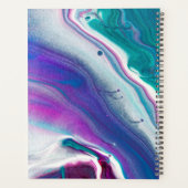 Abstracte agaat-aquarelpatroon planner (Achterkant)