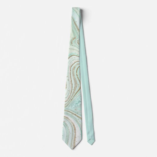 Abstracte Agate Mint. ID827 Stropdas (Voorkant)