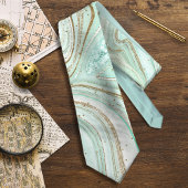 Abstracte Agate Mint. ID827 Stropdas