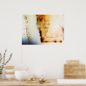 Abstracte Agate Patronen Poster (Keuken)