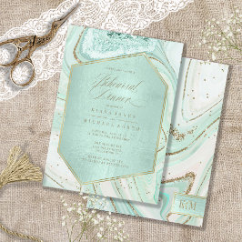 Abstracte Agate Rehearsal Dinner Mint ID827
