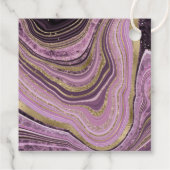 Abstracte Agate Wedding Bedankt Mauve ID827 Bedankjes Labels (Achterkant)