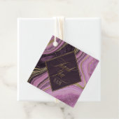 Abstracte Agate Wedding Bedankt Mauve ID827 Bedankjes Labels (In situ)