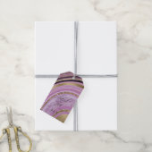 Abstracte Agate Wedding Bedankt Mauve ID827 Cadeaulabel (Met Touw)