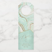 Abstracte Agate Wedding Cheers Mnt ID827 Flessenhanger (Voorkant)