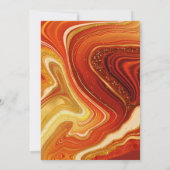 Abstracte Agate Wedding Hot Sinaasappel ID827 (Achterkant)