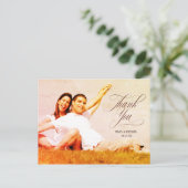 Abstracte Agate Wedding Hot Sinaasappel ID827 Aankondigingskaart (Staand voorkant)