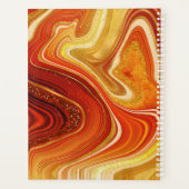Abstracte Agate Wedding Hot Sinaasappel ID827 Planner (Achterkant)