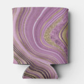Abstracte Agate Wedding Hubby Mauve ID827 Blikjeskoeler (Achterkant)
