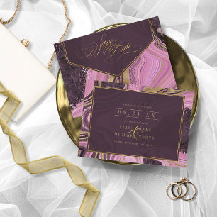 Abstracte Agate Wedding Maive ID827 Save The Date