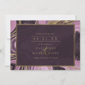 Abstracte Agate Wedding Maive ID827 Save The Date (Achterkant)