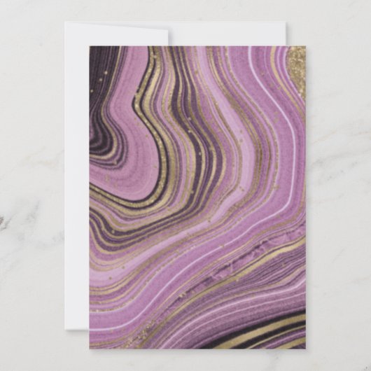 Abstracte Agate Wedding Mauve ID827 (Achterkant)