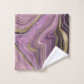 Abstracte Agate Wedding Mauve ID827 Bad Handdoek (Wasdoekje)