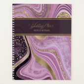 Abstracte Agate Wedding Mauve ID827 Planner (Voorkant)