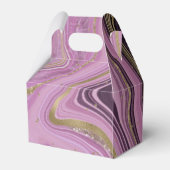 Abstracte Agate Wedding Mauve V1 ID827 Bedankdoosjes (Achterkant)