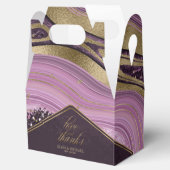 Abstracte Agate Wedding Mauve V2 ID827 Bedankdoosjes (Geopend)