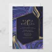 Abstracte Agate Wedding Midnight ID827 (Voorkant)