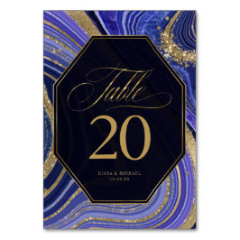 Abstracte Agate Wedding Midnight ID827 Kaart