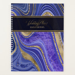 Abstracte Agate Wedding Midnight ID827 Planner