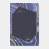 Abstracte Agate Wedding Midnight ID827 Post-it® Notes (Voorkant)