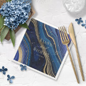 Abstracte Agate Wedding Midnight ID827 Servet