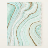 Abstracte Agate Wedding Mint ID827 Planner (Achterkant)
