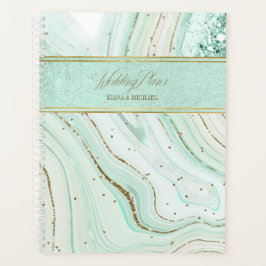 Abstracte Agate Wedding Mint ID827 Planner