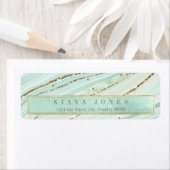 Abstracte Agate Wedding V1 Mint ID827 Etiket (Insitu)