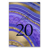 Abstracte Agate Wedding V2 Midnight ID827 Kaart (Voorkant)