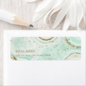 Abstracte Agate Wedding V2 Mint ID827 Etiket (Insitu)