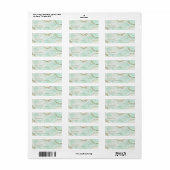 Abstracte Agate Wedding V2 Mint ID827 Etiket (Full Sheet)