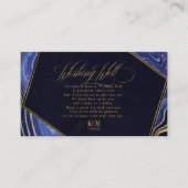 Abstracte Agate Wishing Well V1 Midnight ID827 Informatiekaartje (Voorkant)