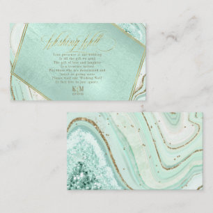 Abstracte Agate Wishing Well V1 Mint ID827 Informatiekaartje