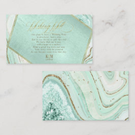 Abstracte Agate Wishing Well V1 Mint ID827 Informatiekaartje