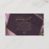 Abstracte Agate Wishing Well V3 Mauve ID827 Informatiekaartje (Voorkant)