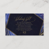 Abstracte Agate Wishing Well V3 Midnight ID827 Informatiekaartje (Voorkant)