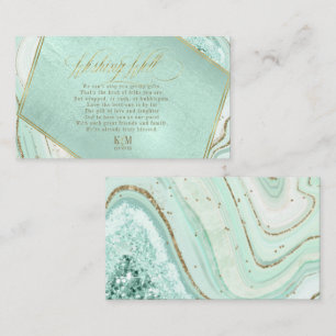 Abstracte Agate Wishing Well V3 Mint ID827 Informatiekaartje