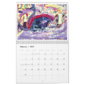 abstracte agenda 2023 kalender (Feb 2027)