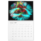 Abstracte agenda kalender (Jan 2027)