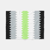 Abstracte Agender Pride Flag Fleece Deken (Voorkant (Horizontaal))