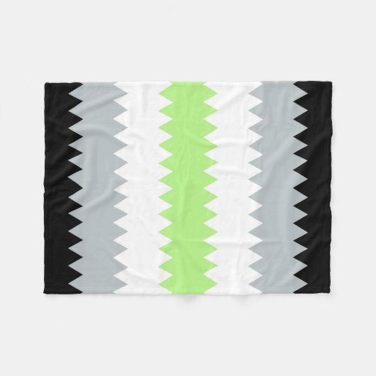 Abstracte Agender Pride Flag Fleece Deken (Voorkant (Horizontaal))