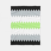 Abstracte Agender Pride Flag Fleece Deken (Voorkant)