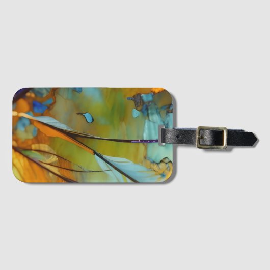 Abstracte AI Art Bagagelabel (Voorkant (horizontaal))