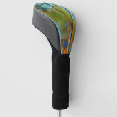 Abstracte AI Art Golfheadcover (Schuin)